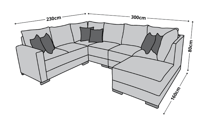 Sala Esquinera Modular El Bazar Store Artemis Beige 230x300 cm, Derecha ó Izquierda, Tela Lino nacional