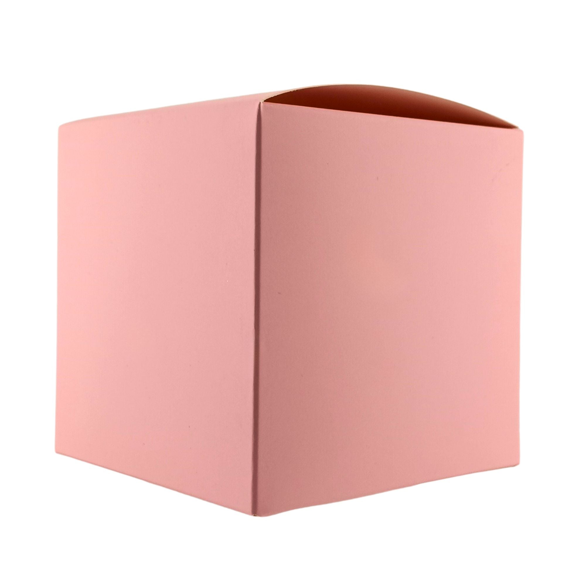 Caja Decorativa Cuadrada para Velas – Rosa | Grande 10x10 cm