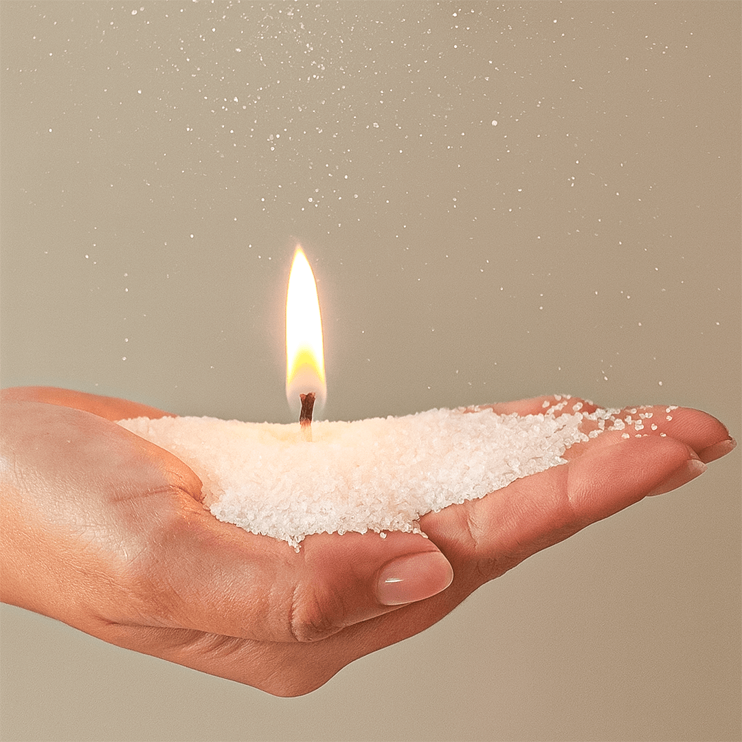 Cera Vegetal Tipo Arena / Cera de Nieve para Velas Decorativas
