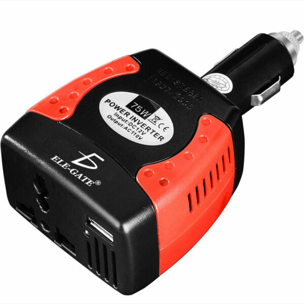 Inversor De Corriente Automotriz 12V A 110V 75W
