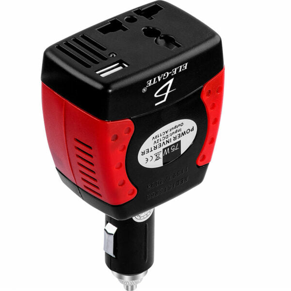 Inversor De Corriente Automotriz 12V A 110V 75W