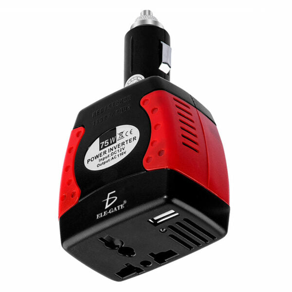 Inversor De Corriente Automotriz 12V A 110V 75W