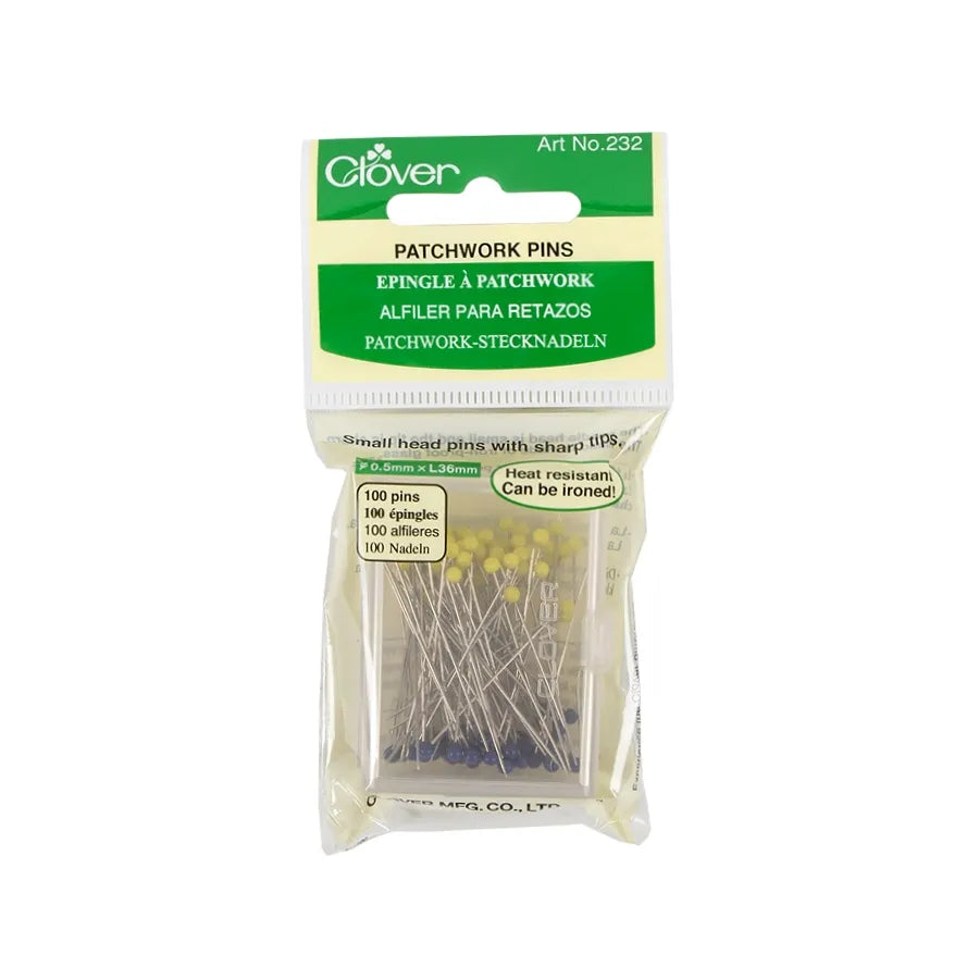 100 Alfileres para Patchwork cabeza pequeña de cristal MUY afilados planchables