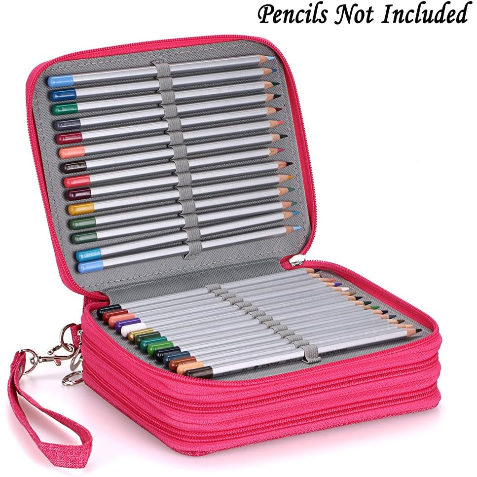 Estuche con ranura para lápices de colores portátil