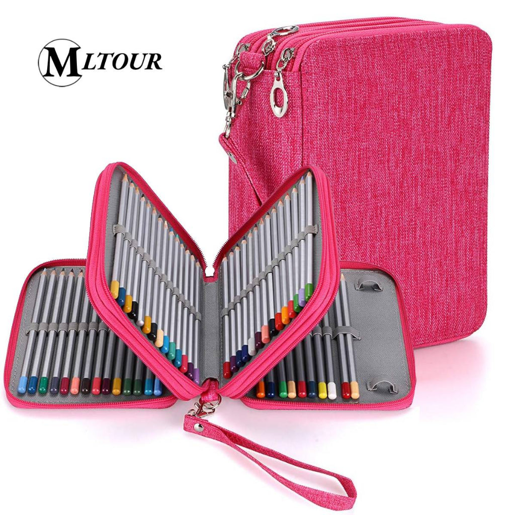 Estuche con ranura para lápices de colores portátil