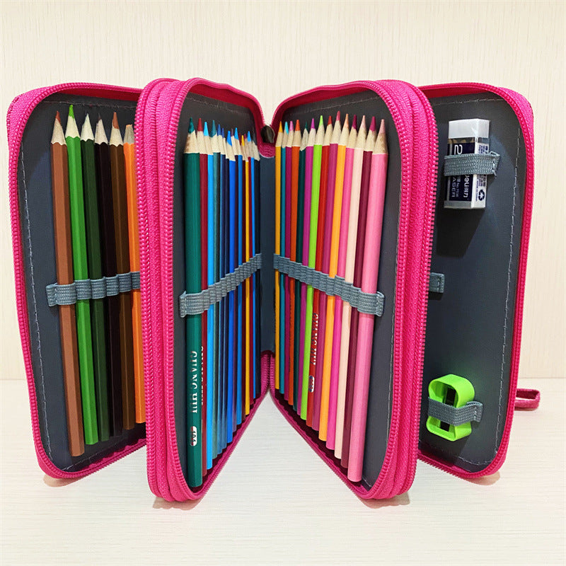 Estuche con ranura para lápices de colores portátil