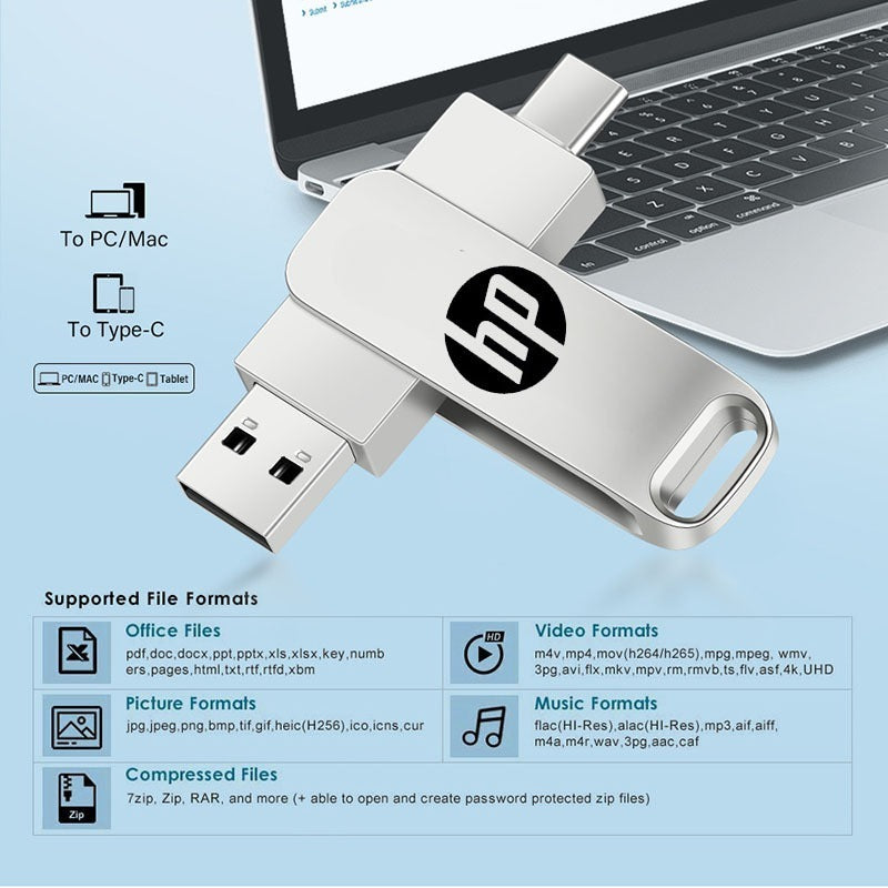 Unidad De Memoria Portátil HP USB