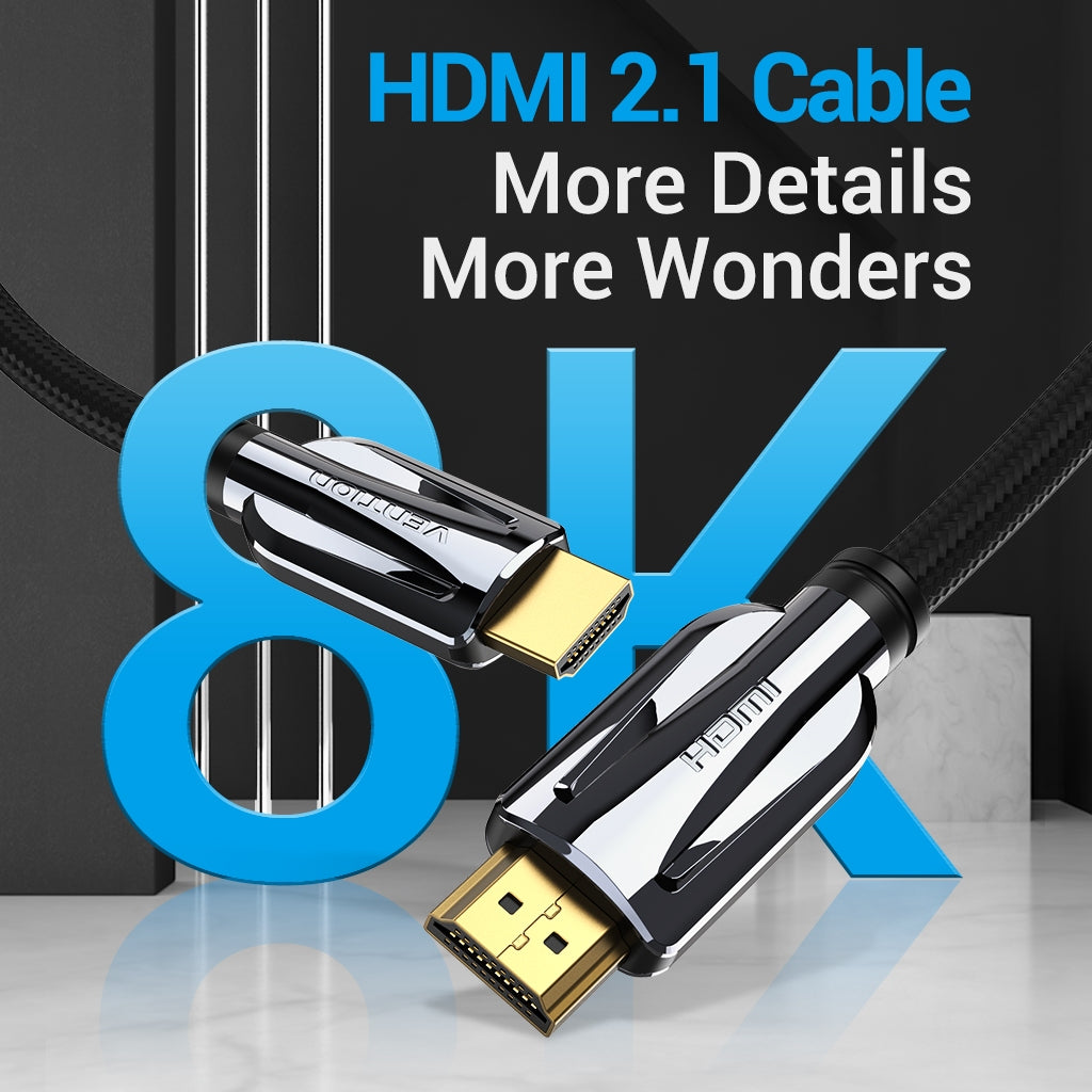 Vention HDMI Cable 8k 60Hz uhd HDMI 2.1 aleación de zinc 48gbps 4k / 120hz