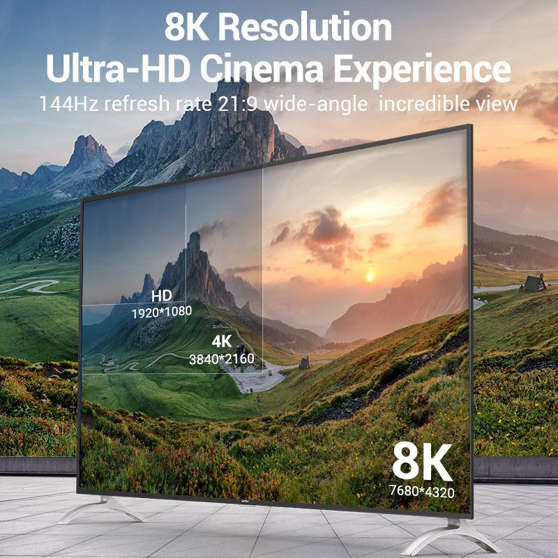 Vention HDMI Cable 8k 60Hz uhd HDMI 2.1 aleación de zinc 48gbps 4k / 120hz