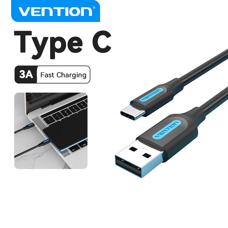 Vention Cable USB Tipo C De Carga Rápida De 60W 3A Para Huawei Honor