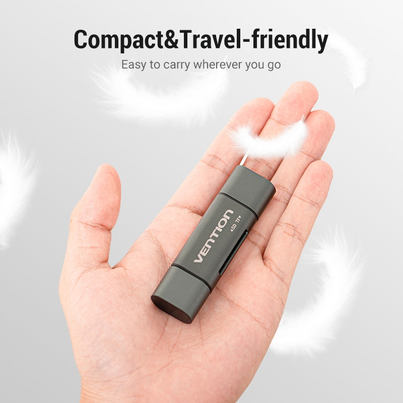 Vention 3 En 1 Lector De Tarjetas 256GB USB 3.0 5Gbps De Alta Velocidad