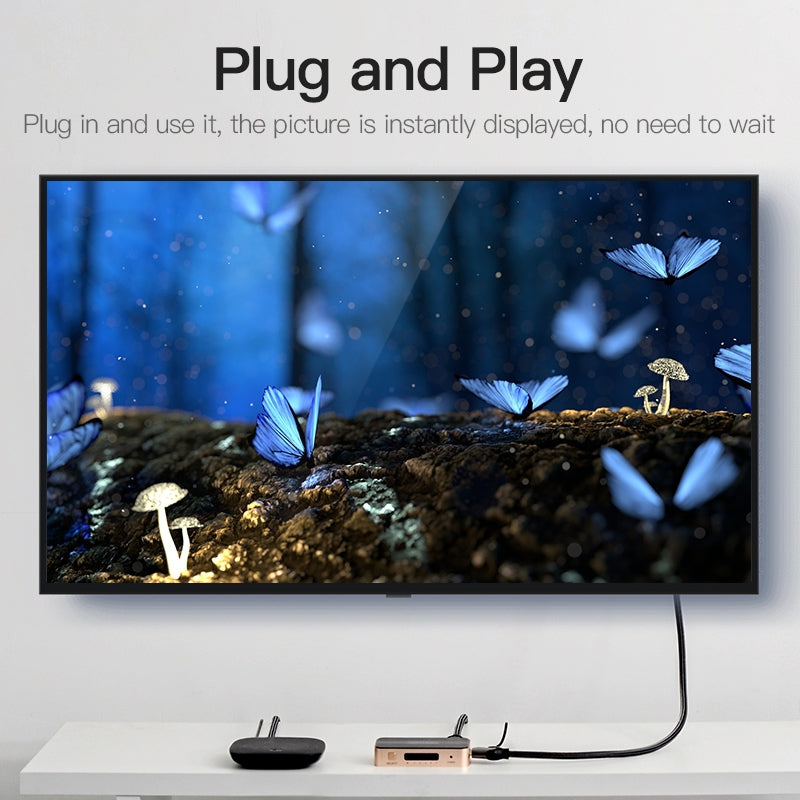 Vention HDMI Switcher 100 % Original 5 Entrada 1 Salida 4K 60HZ Aleación De Aluminio Con Interruptor Remoto IR Para HDTV Monitor Splitter