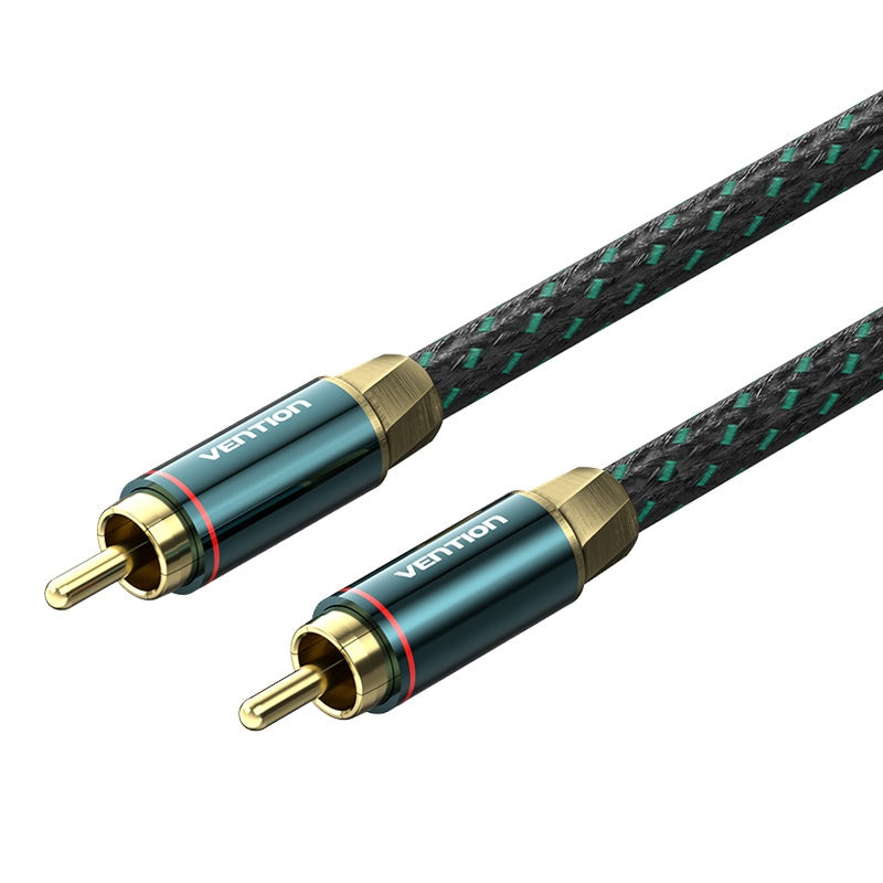 Vention RCA Cable De Audio Macho A Vídeo Estéreo Coaxial De Metal Para Amplificador De TV DVD