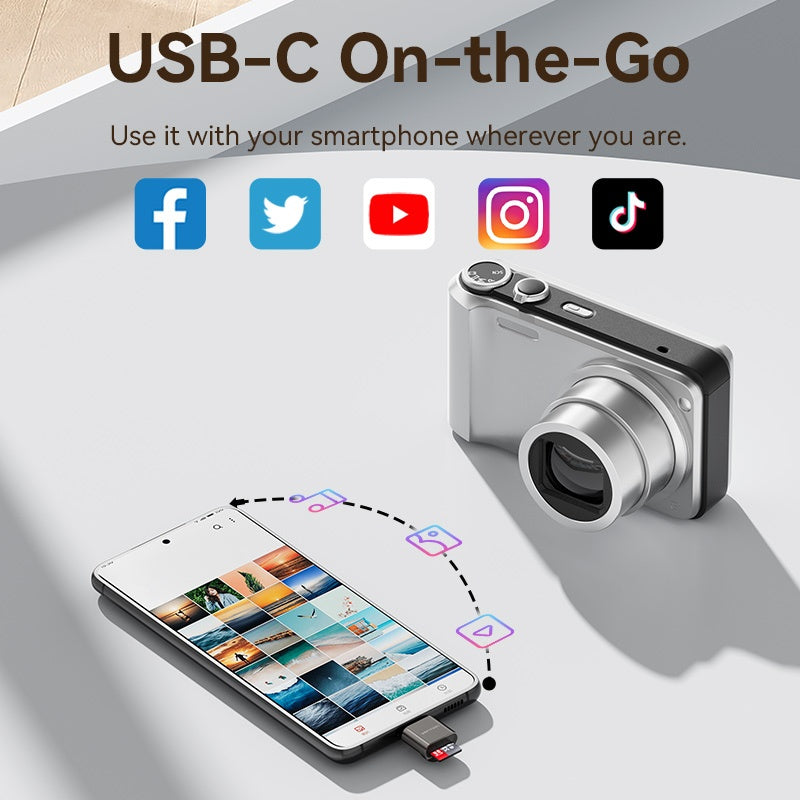Vention Lector De Tarjetas USB 2.0 Tipo C 512G Aleación De Zinc