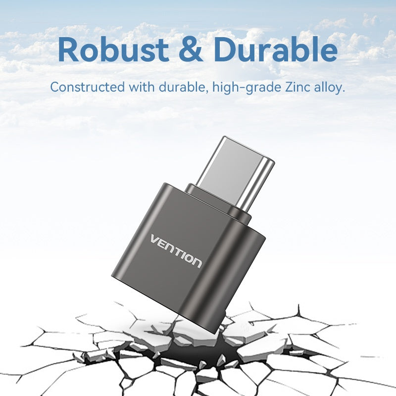 Vention Lector De Tarjetas USB 2.0 Tipo C 512G Aleación De Zinc
