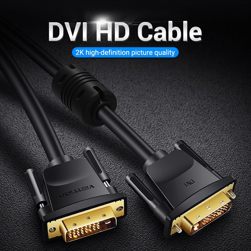 Vention DVI A Cable De Doble Enlace-D 24 + 1 Macho Soporte De Alta Resolución