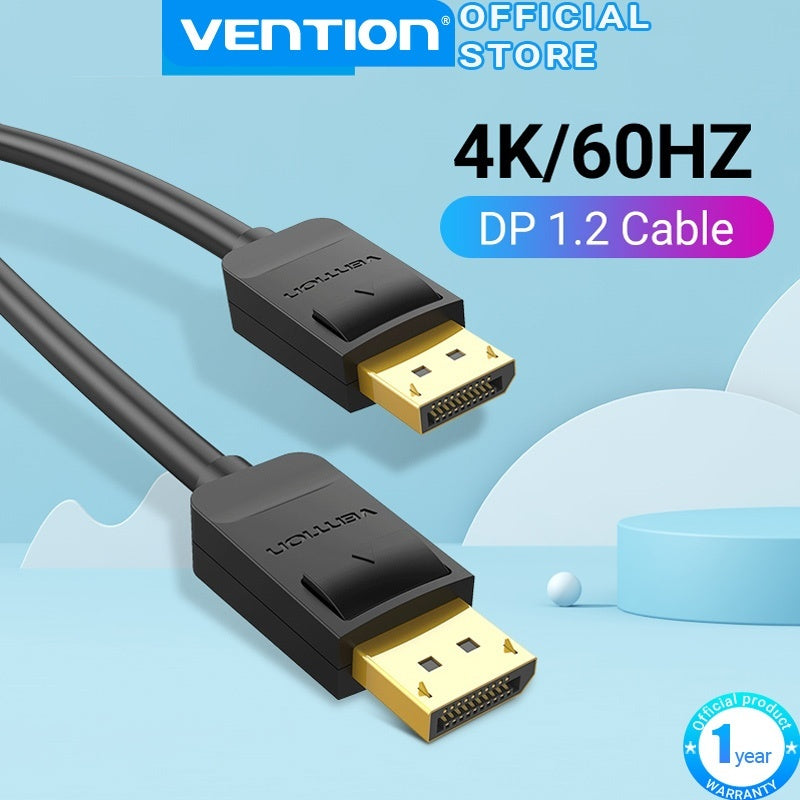 Vention Displayport Cable 4K 60Hz DP A DP1.2 Ordenador TV HDTV Proyector