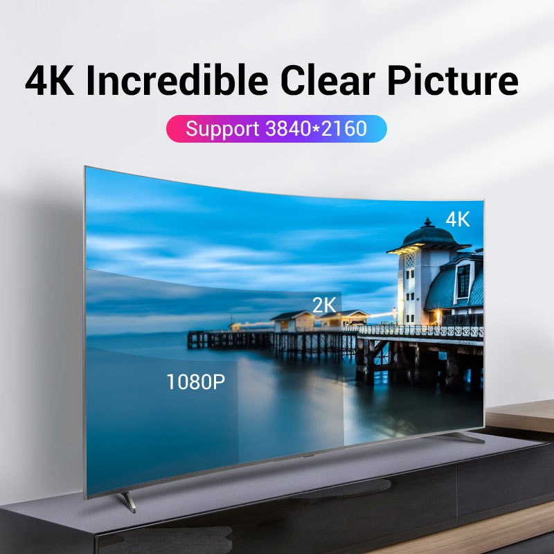 Vention Displayport Cable 4K 60Hz DP A DP1.2 Ordenador TV HDTV Proyector