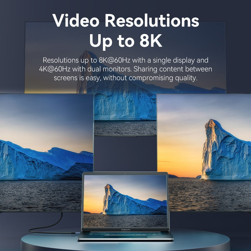 Vention USB 4.0 Tipo C Cable 40Gbps 5A supprort Transmisión De Vídeo 8K