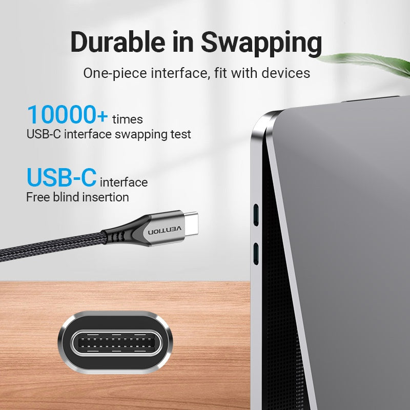 Vention 5A USB Tipo C Cable Para Xiaomi Huawei P40 Pro Mate 30 P30
