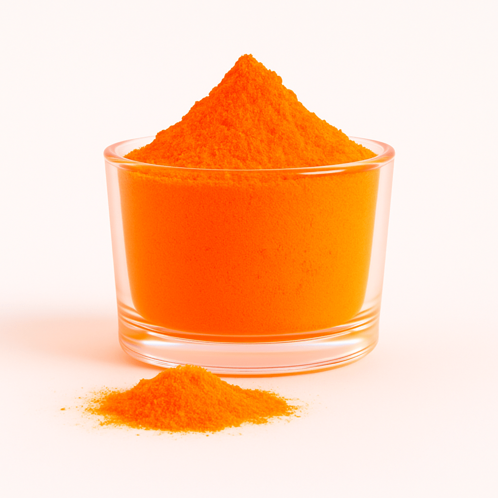 Colorante en Polvo Neón Fluorescente para Velas Alta Concentración – Color: Naranja