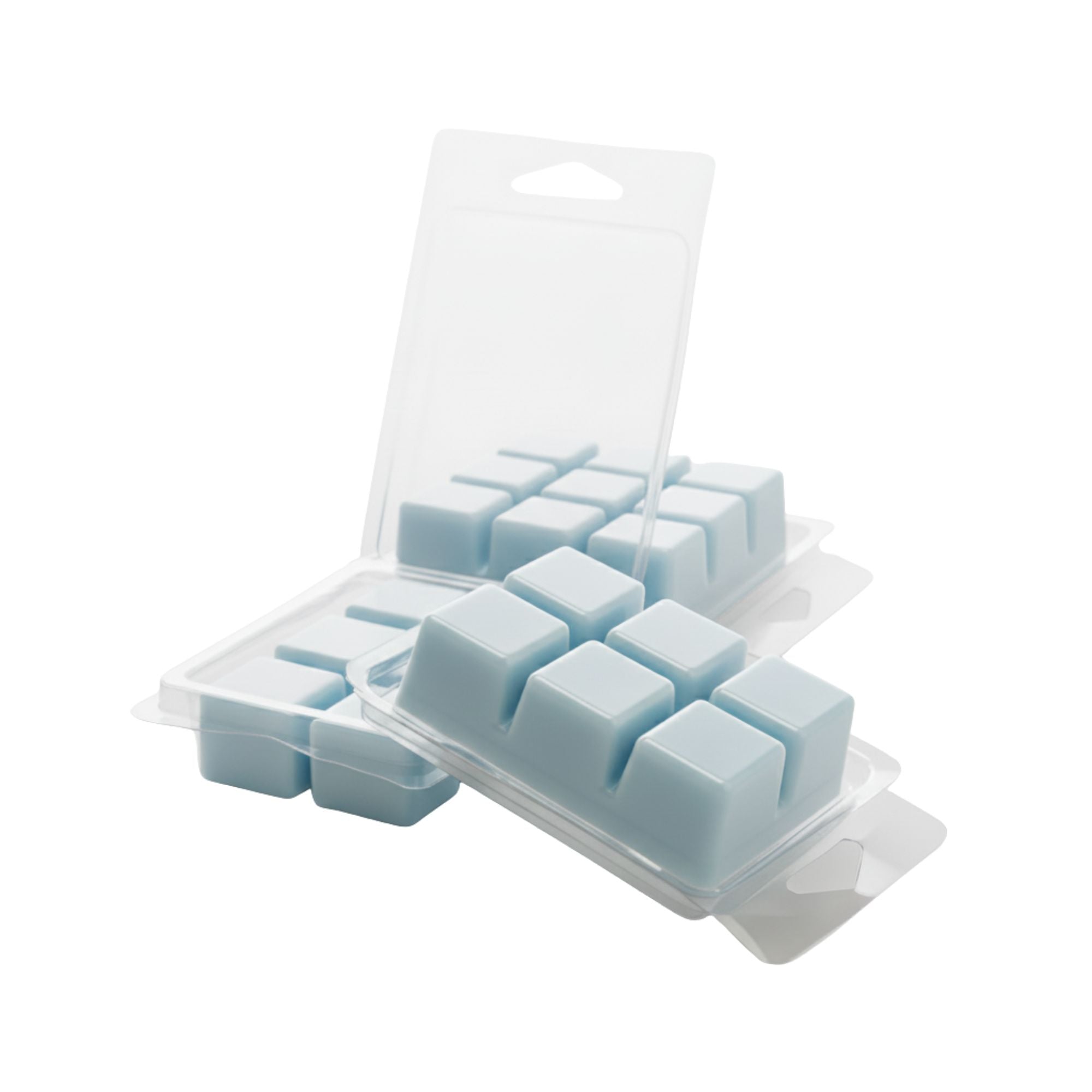 Contenedor para Wax Melt - Clamshell de 6 cavidades rectangulares - Molde / Vaso para cera derretibles en cubos aromáticas para quemador