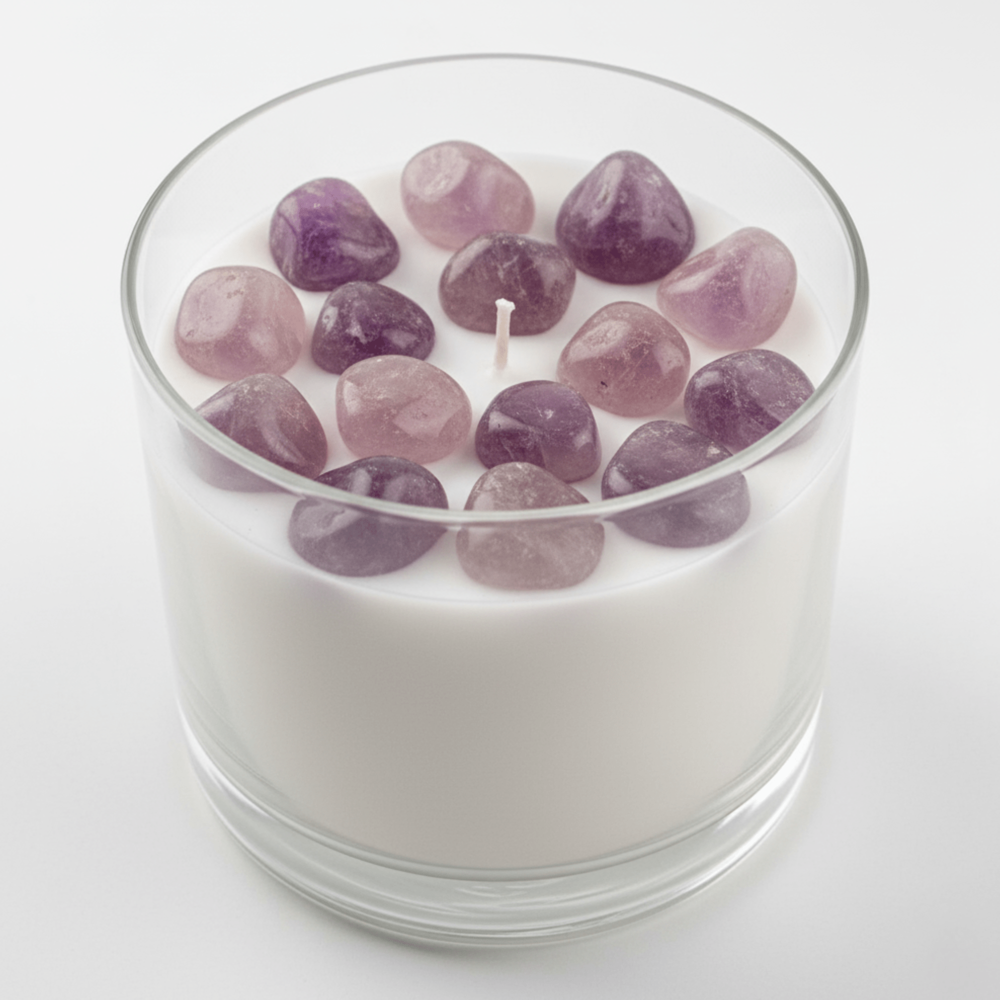 Cuarzo Amatista Morado Pulido – Piedra  Preciosa de la Calma y la Protección para Velas y Decoración