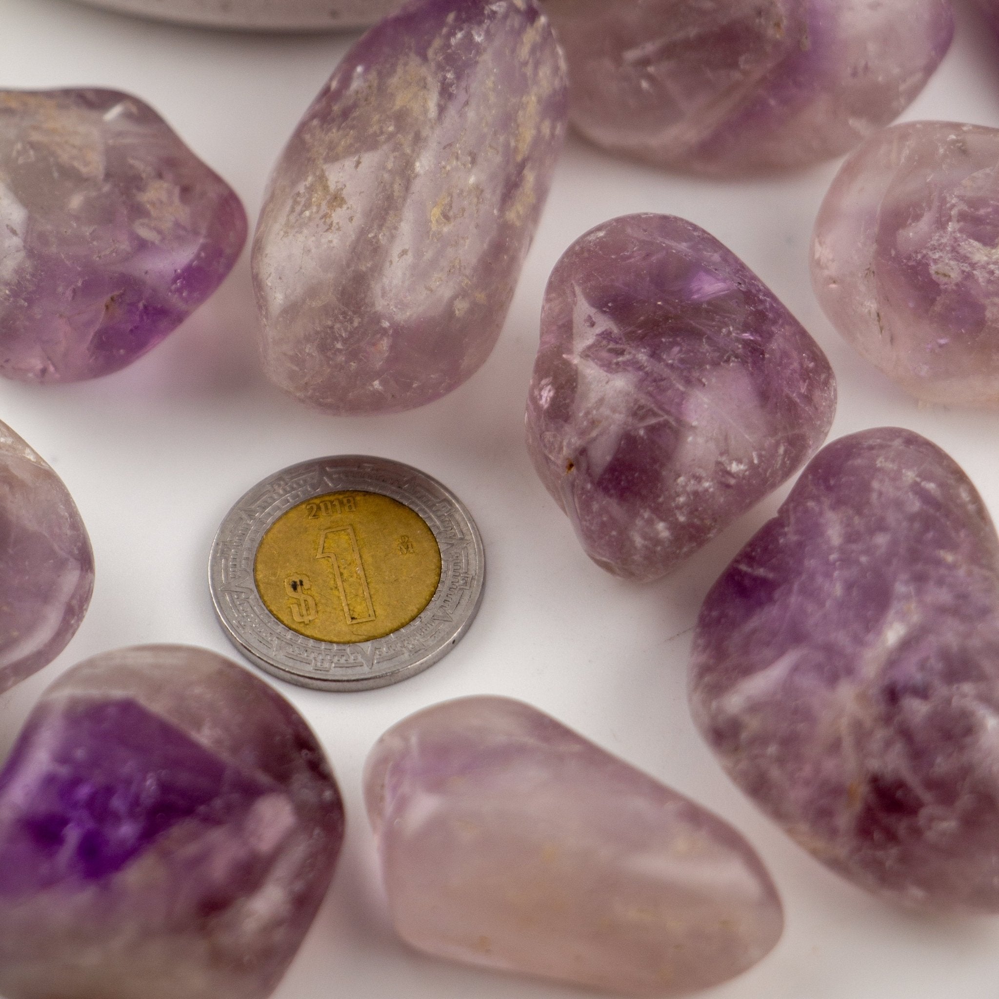 Cuarzo Amatista Morado Pulido – Piedra  Preciosa de la Calma y la Protección para Velas y Decoración