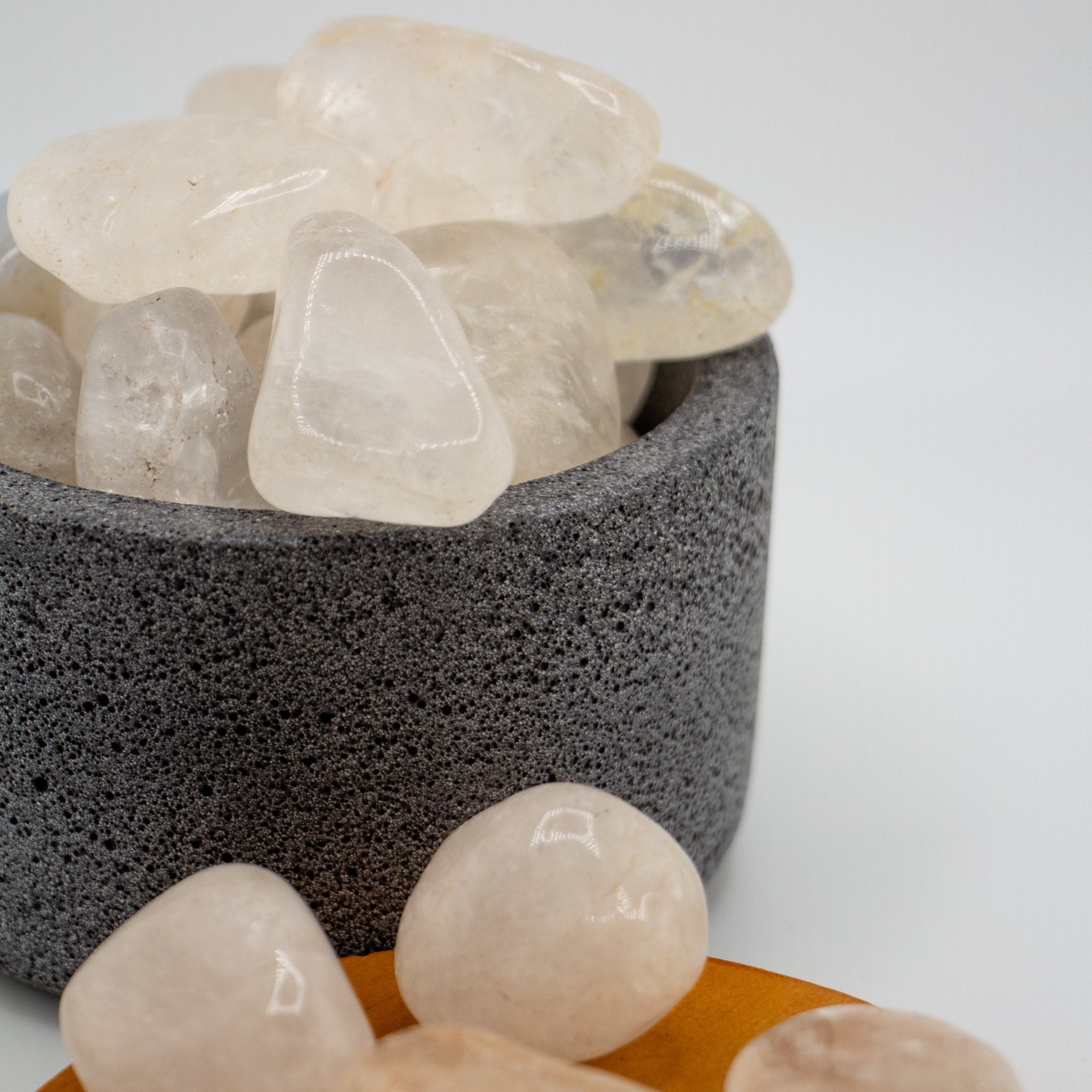 Cuarzo Blanco Pulido – Piedra Preciosa de la Claridad y la Purificación para Velas y Decoración