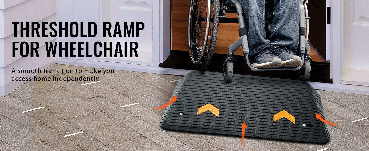 Rampas de acera de entrada de varios tamaños, portáti