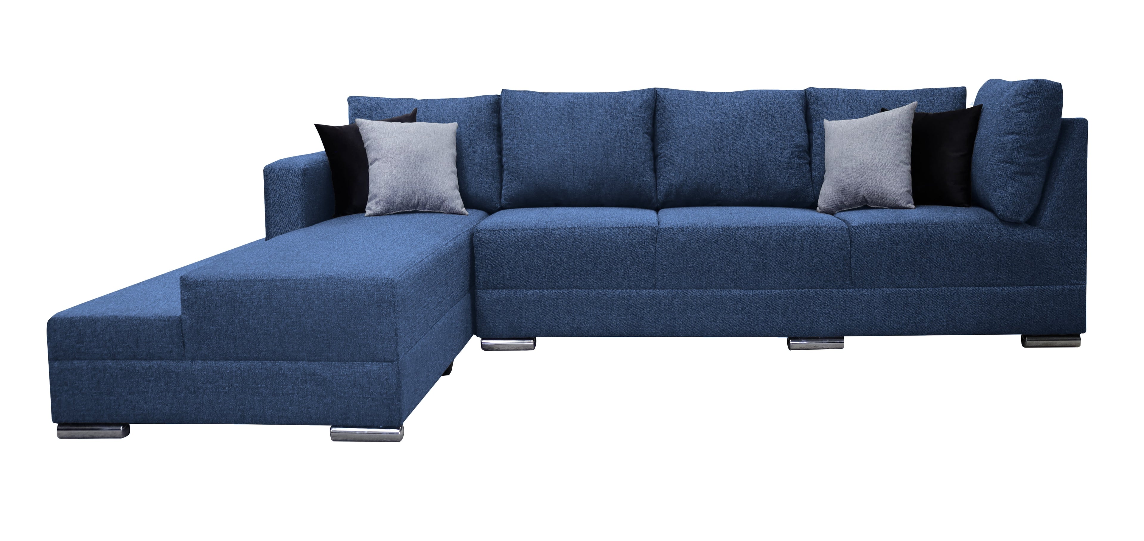 Sala esquinera EL BAZAR STORE Aquiles 260x200 cm Negro Moderna modular