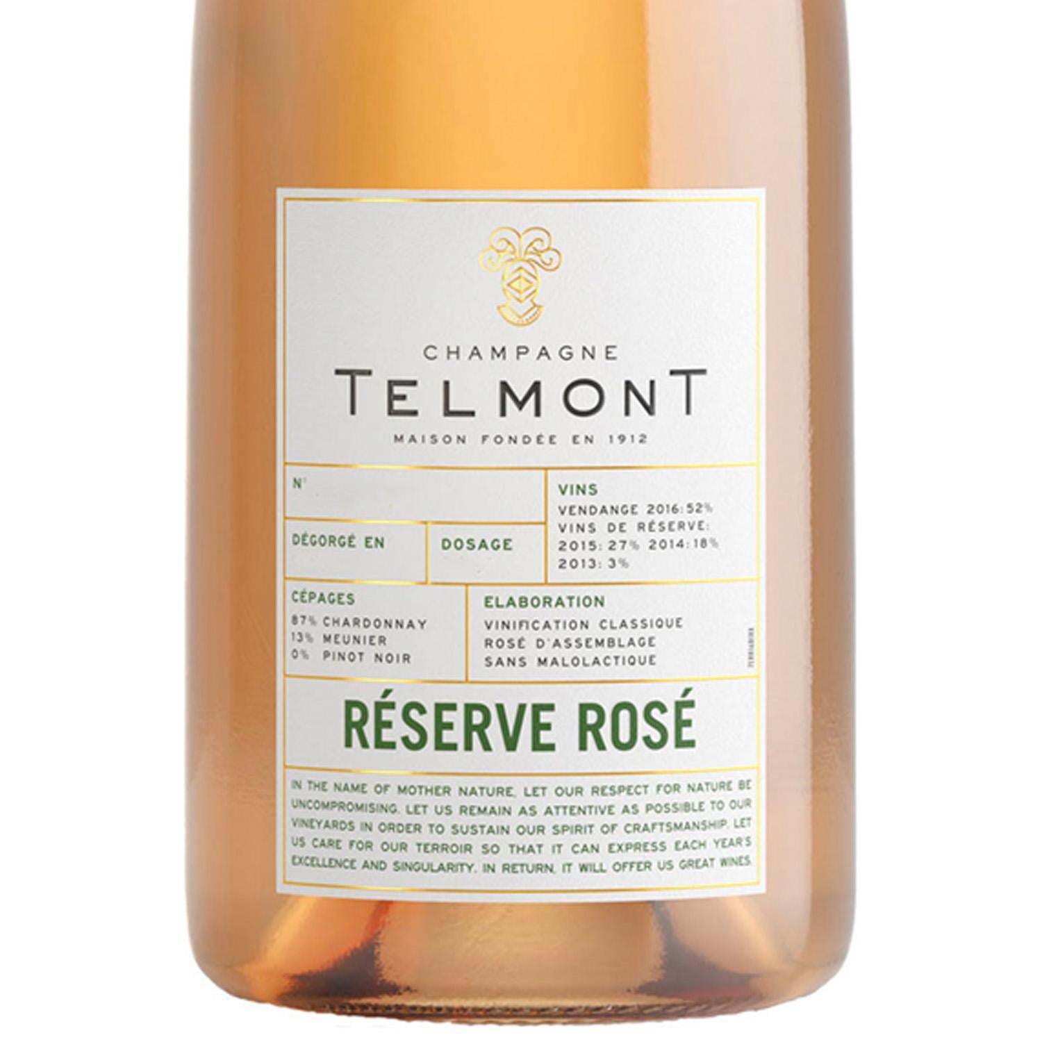 Pack de 6 Champagne Telmont Rose 750 ml