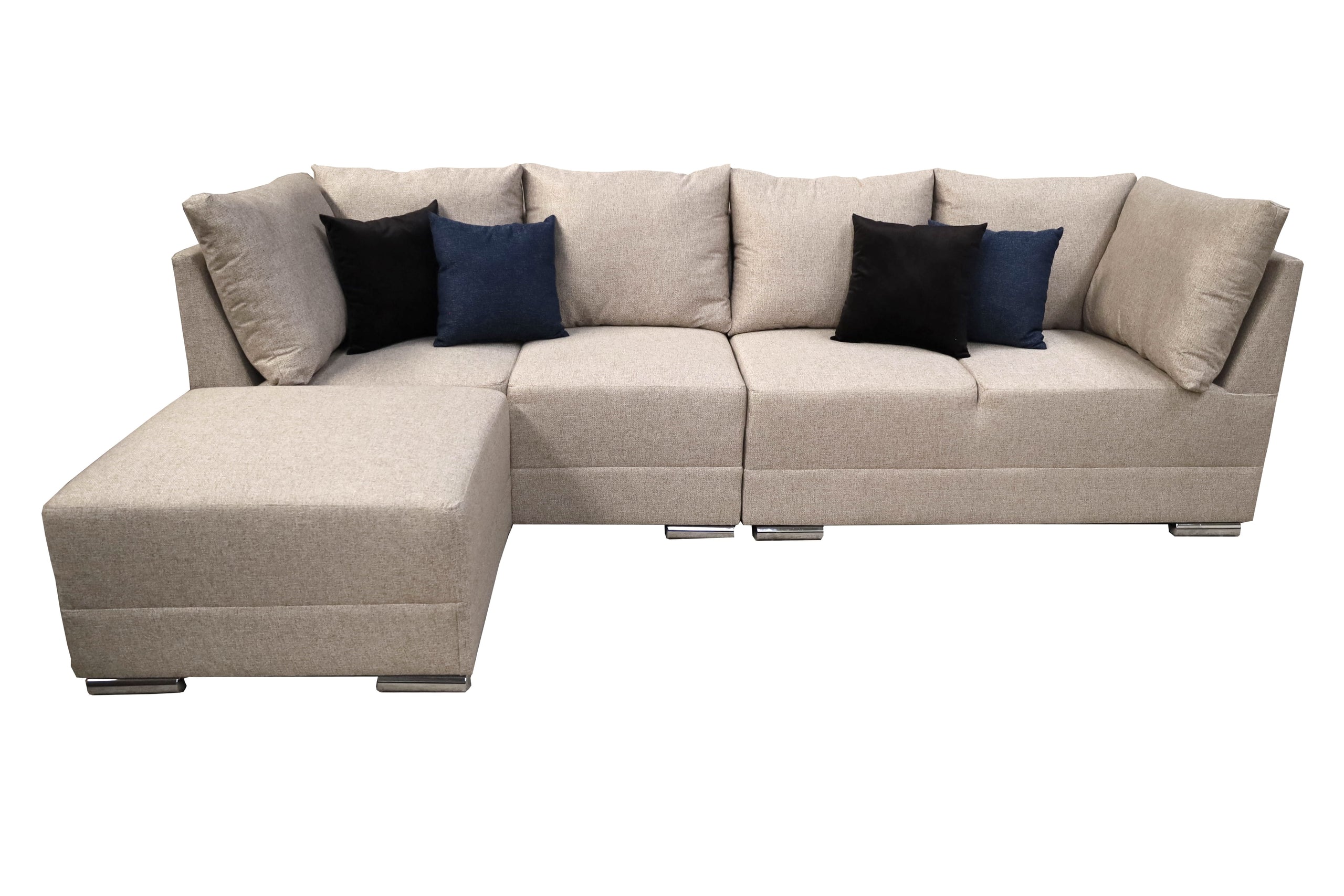 Sala Esquinera El Bazar Store Hades Beige 300x85 cm Tela Lino nacional Modular