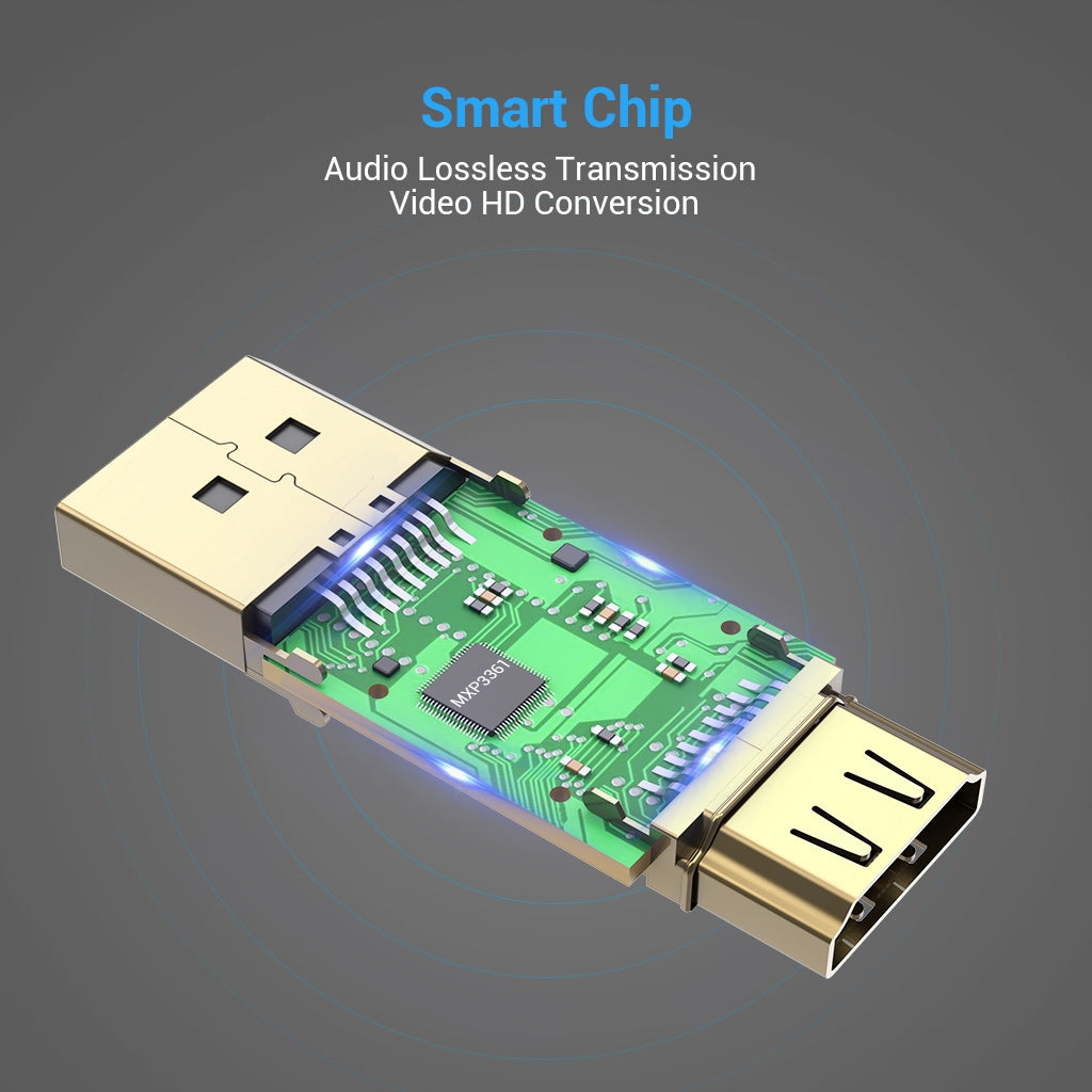 Vention DP A HDMI Adaptador 4K Macho Hembra Video Audio
