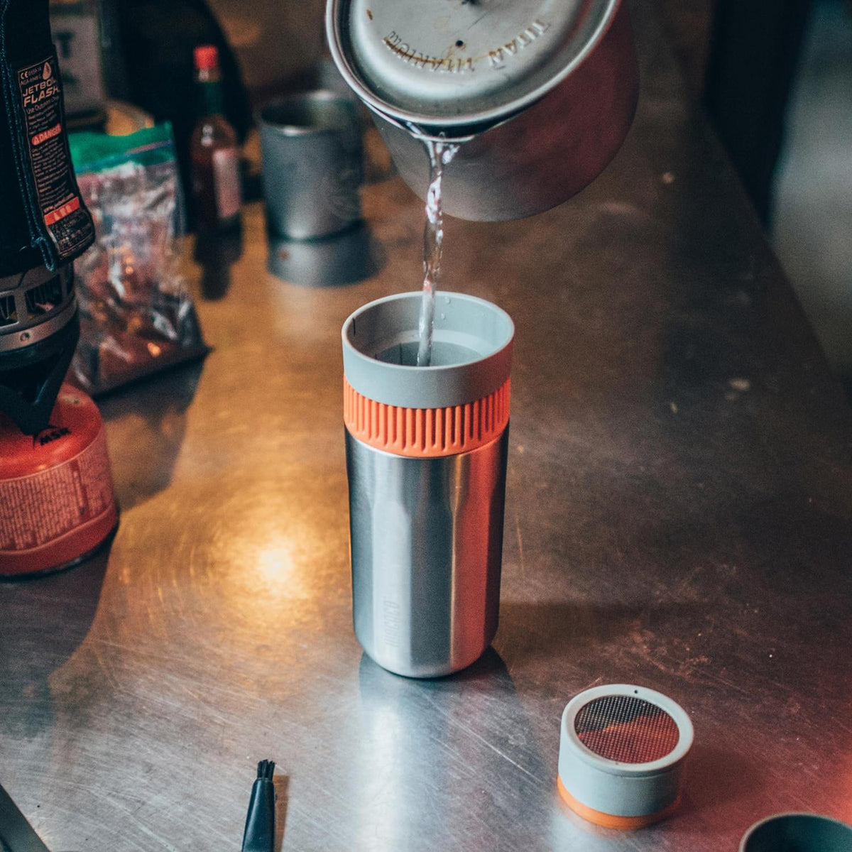 cafetera portátil todo en uno