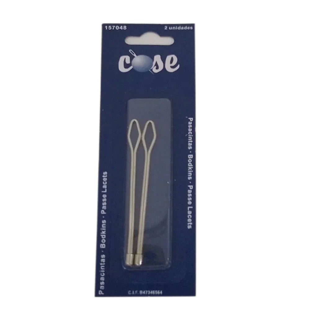 Juego de dos pasacintas metálicos españoles Cose