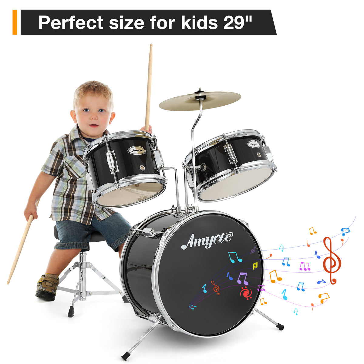 Set de batería acústica infantil