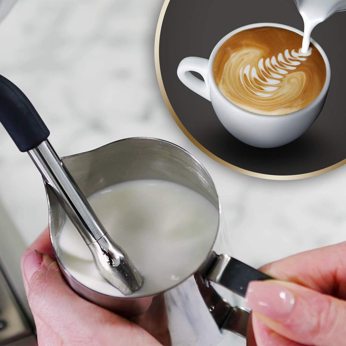 Cafetera con molinillo