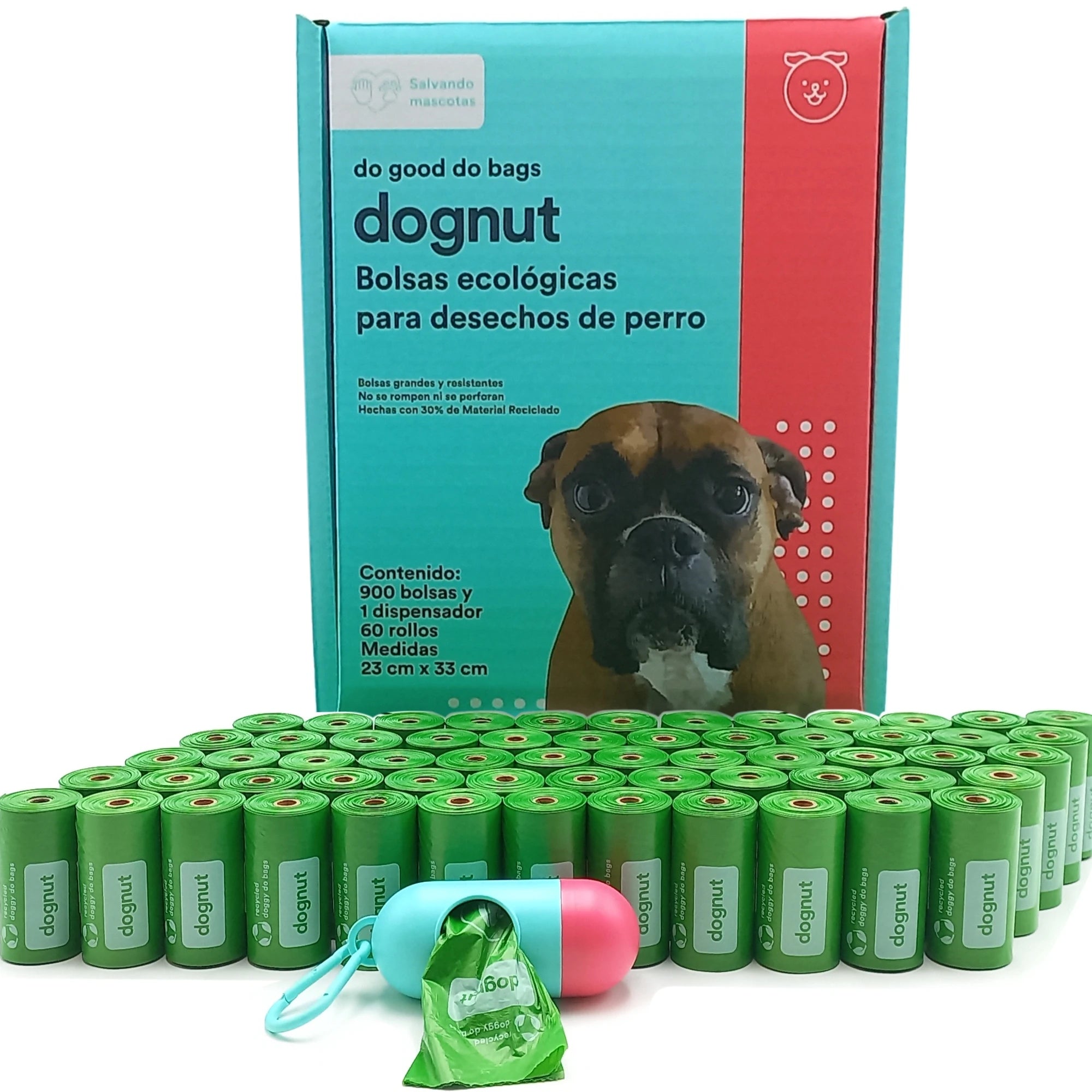 900 Bolsas para excrementos de perro
