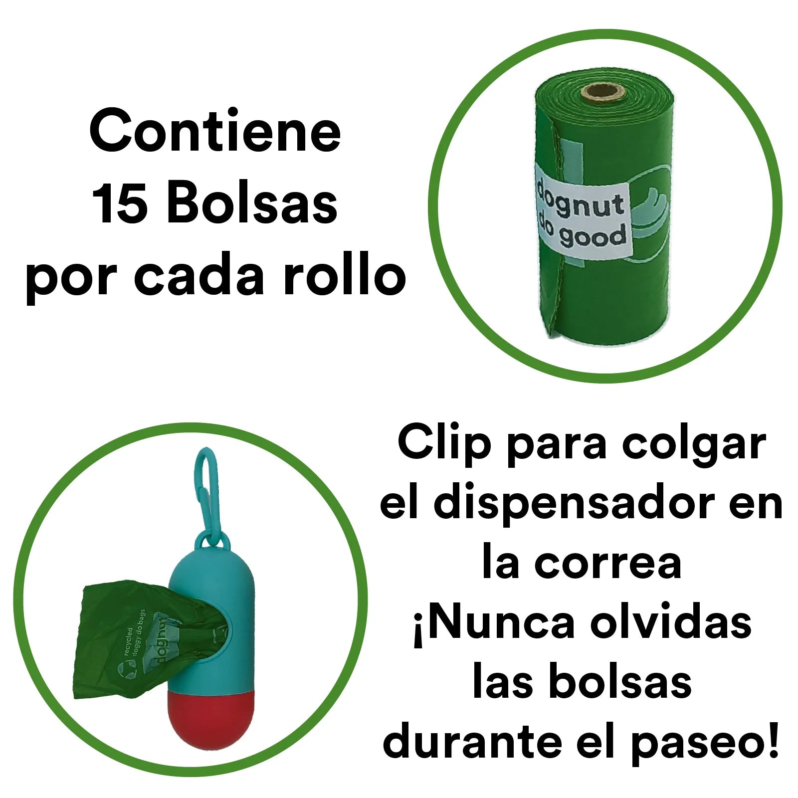 900 Bolsas para excrementos de perro