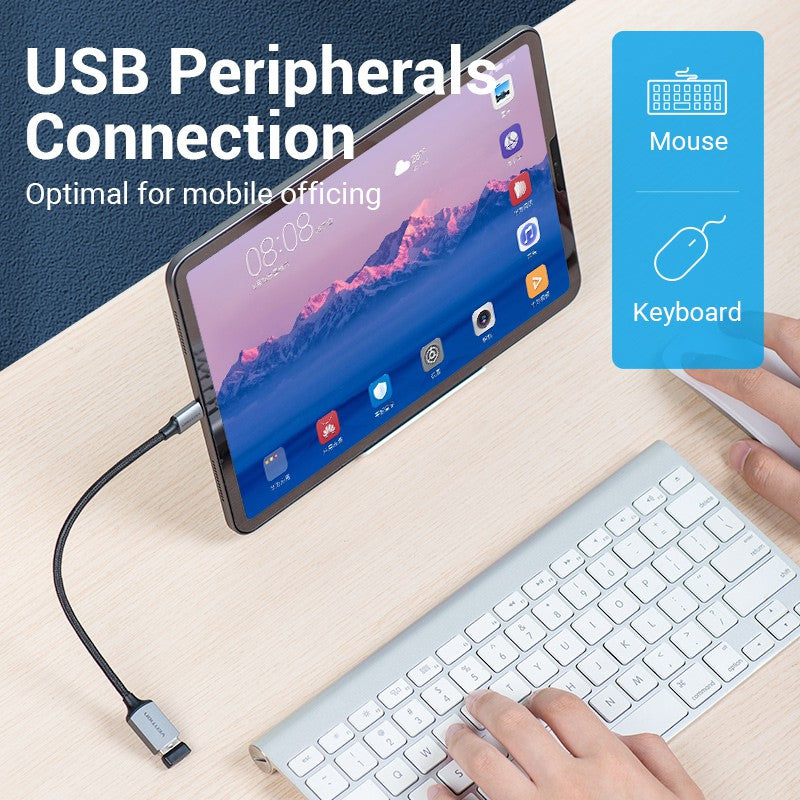 Vention Cable USB 3.0 5Gbps 22 + 30AWG 2A Para Portátil Tipo C