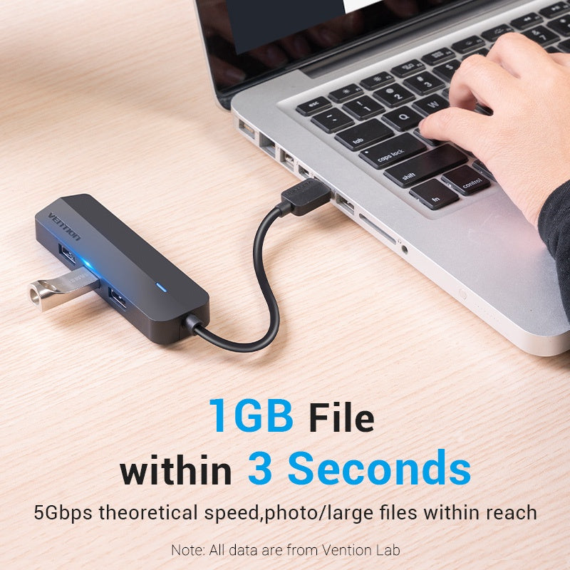 Vention Usb 3.0 2.0 HUB A RJ45 Ethernet De Alta Velocidad Gigabit 10/100/1000Mbps