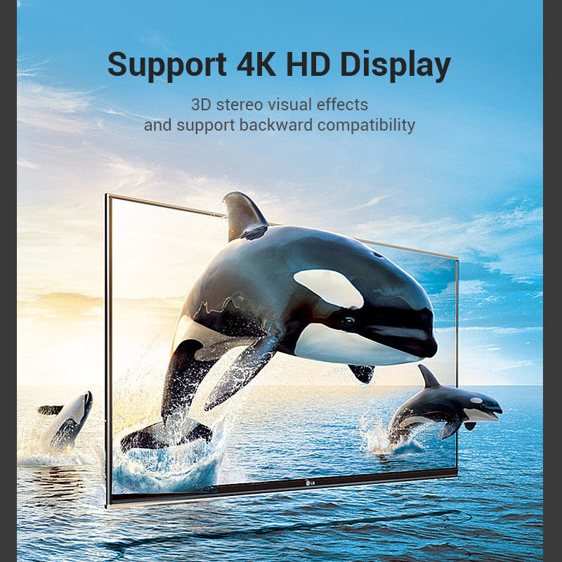 Vention Adaptador HDMI 270 Grados Macho A Hembra 2.0 4K 2K 1080P