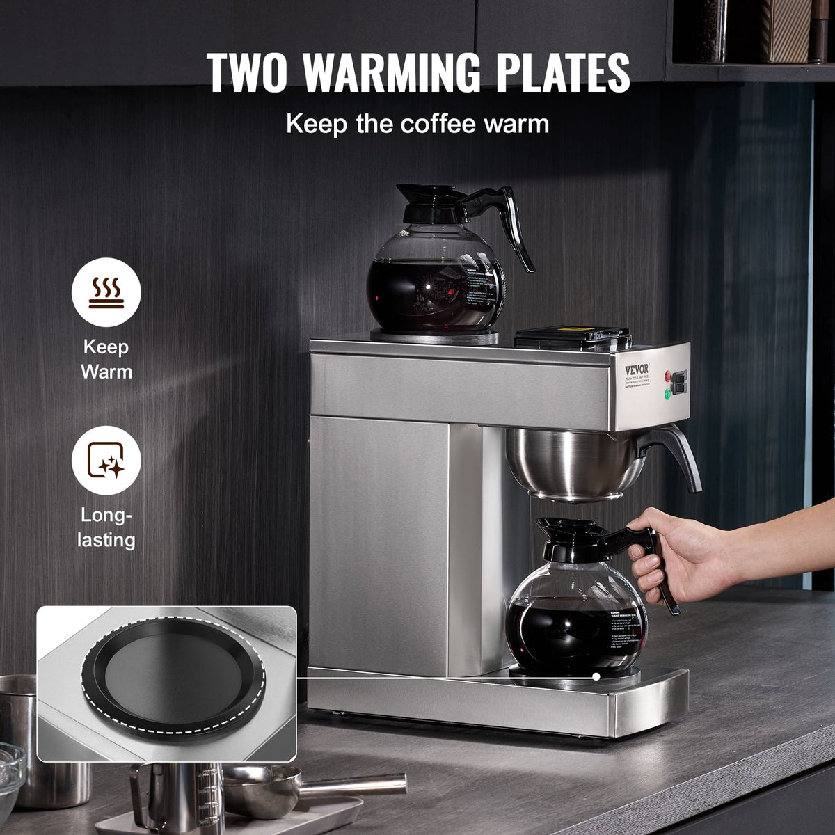 VEVOR Cafetera de goteo
