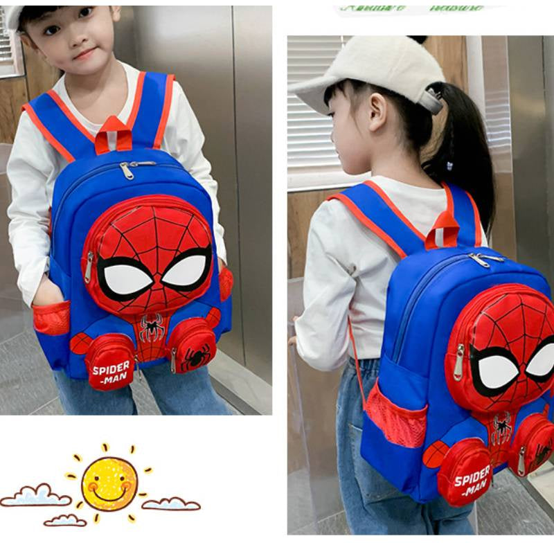 3D De Dibujos Animados Spiderman Mochila