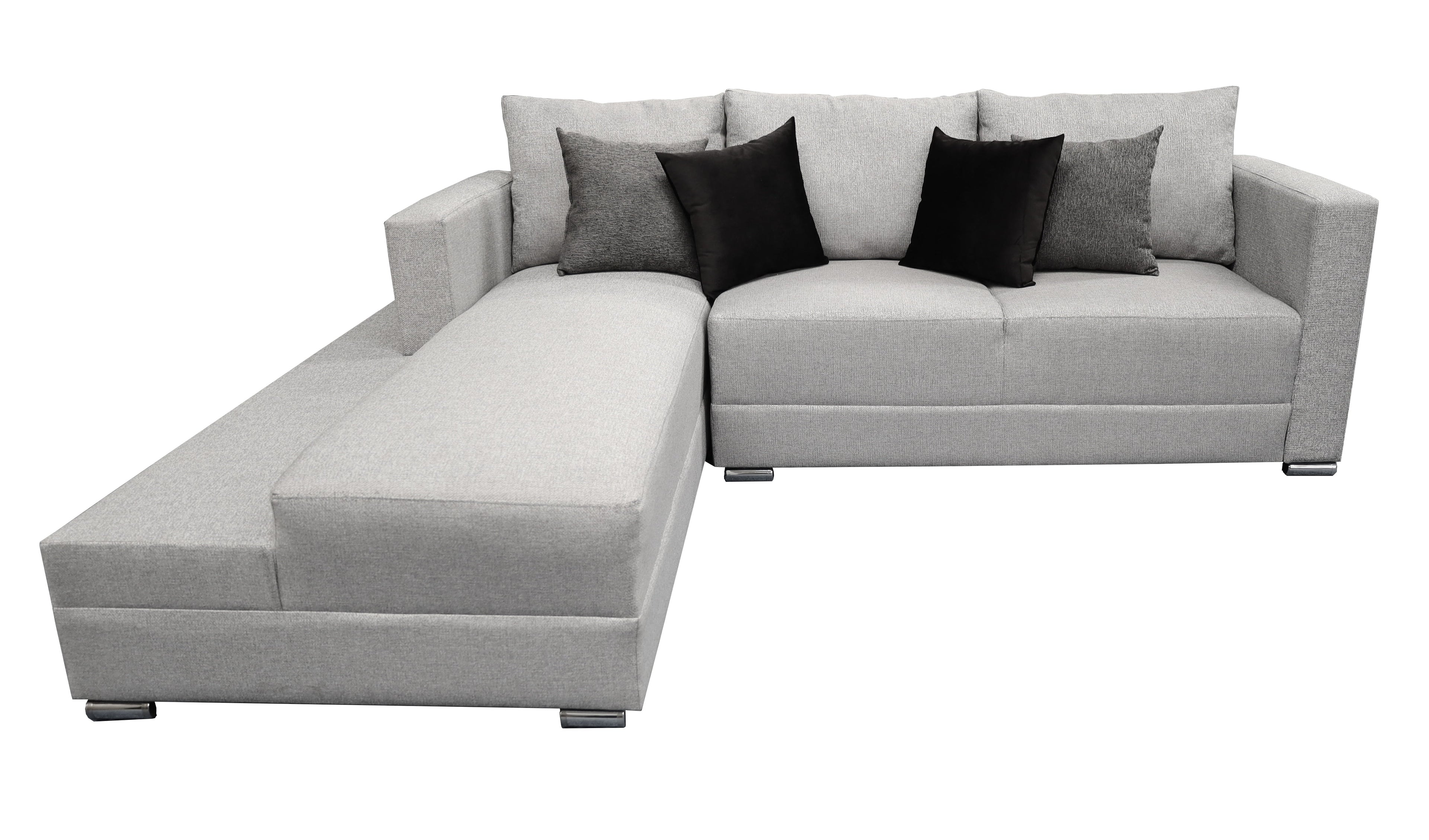 Sala esquinera El Bazar Store Aston 260x200 cm Gris Oxford Moderna en esquina