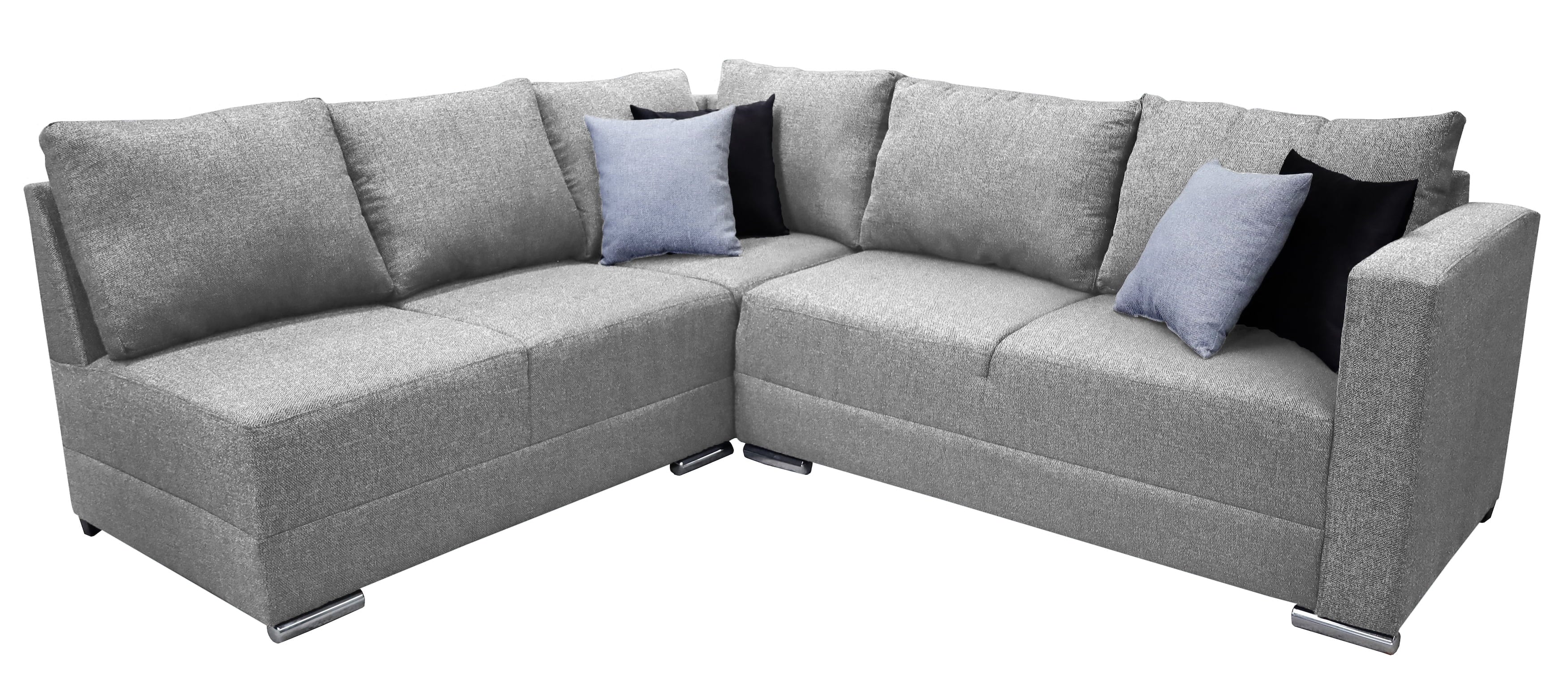 Sala esquinera Tempo 215 x 255 cm Gris Oxford EL BAZAR STORE Sala en esquina