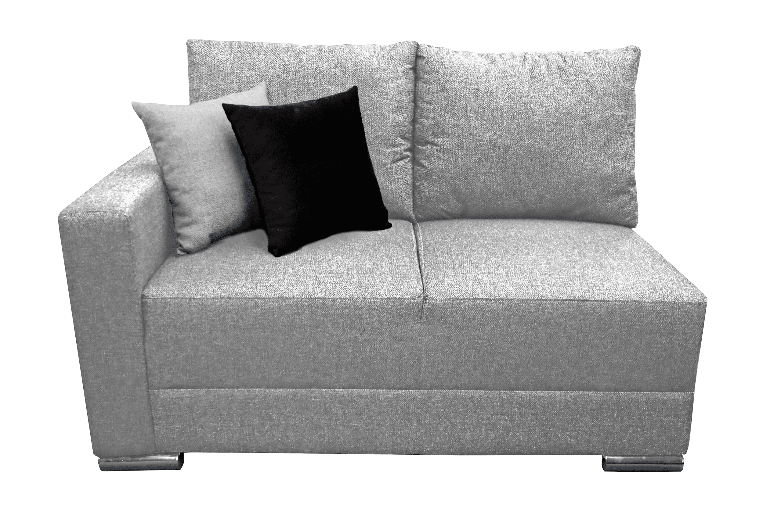 Sala Esquinera Modular El Bazar Store Artemis Gris Plata 230x300 cm Tela Lino nacional