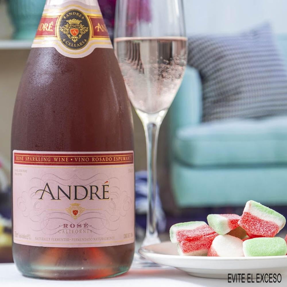 Vino Rosado André Rosé Espumoso 750 ml