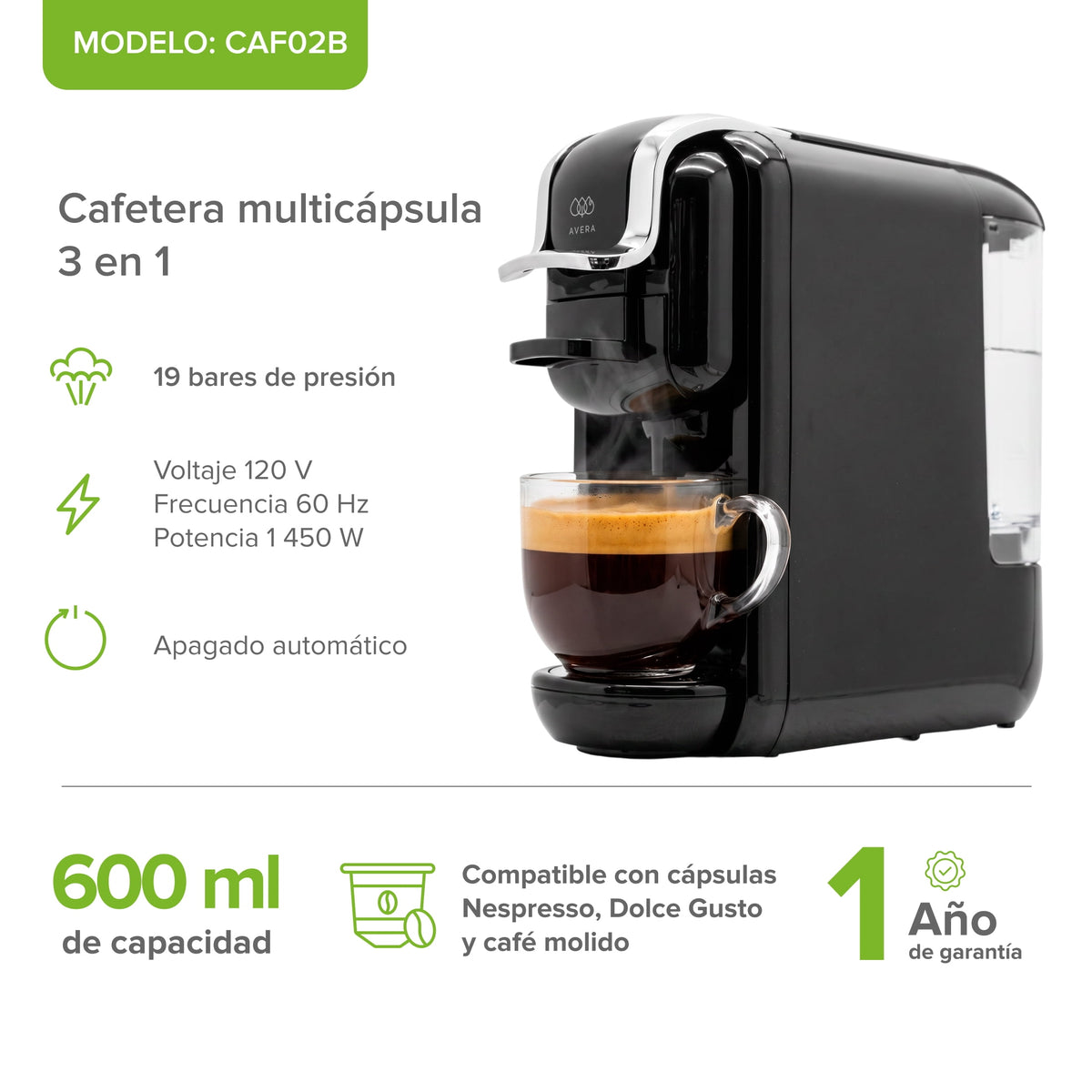 Cafetera Multicápsulas